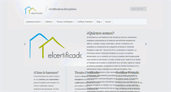 Desktop Screenshot of elcertificador.com